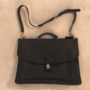 Coach black attaché bag. Excellent condition